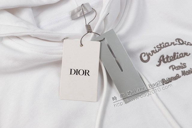 Dior專櫃迪奧2023FW新款鎖鏈刺繡連帽衛衣 男女同款 tzy3021